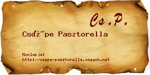 Csépe Pasztorella névjegykártya